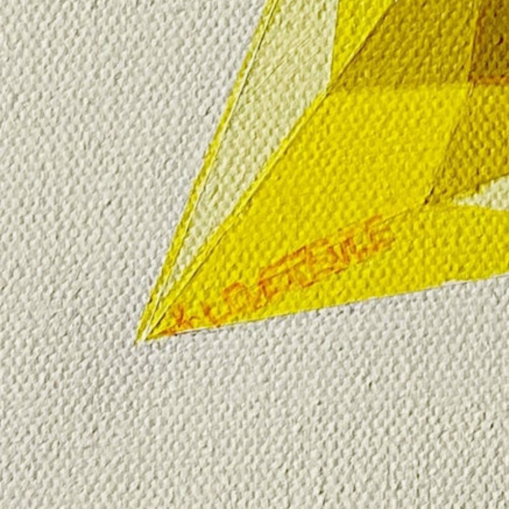 Yellow Diamond Triangles - Picture 6 of 6